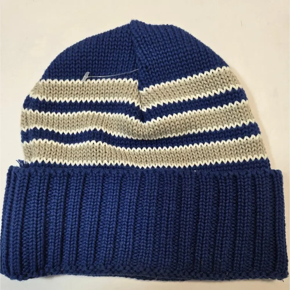 NFL Indianapolis Colts Basic Cuff Knit Hat In Blue, White And Grey Knit Beanie